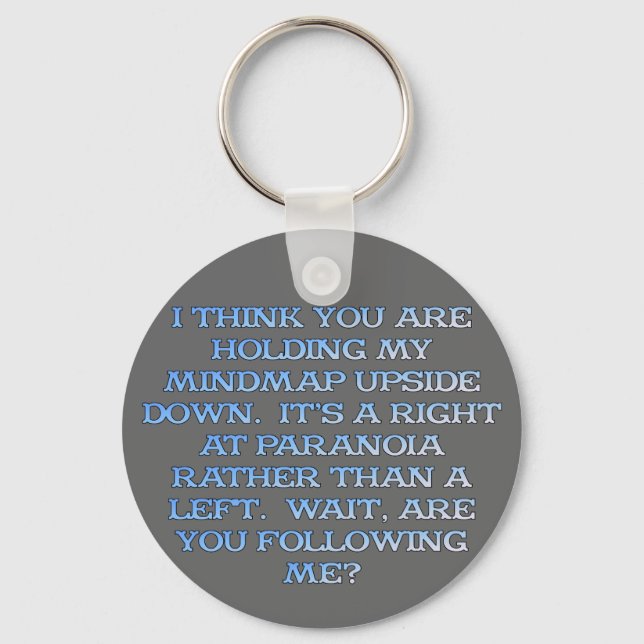 Llavero Psicología: estudio de personas paranoicas (Anverso)