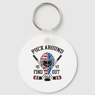Llavero Puck Around y Descubre Chistoso Hockey 