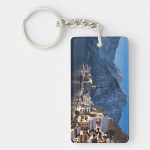 Llavero Pueblo de Hallstatt en la nieve en invierno