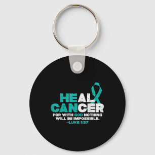 Llavero Puede curar el cáncer de Dios Concienciación sobre