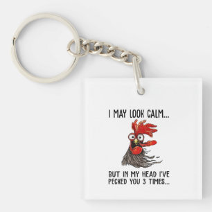 Llavero Puede que parezca tranquilo pero en mi cabeza te h