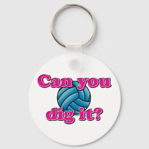 Llavero ¿Puedes cavar? ¡Voleibol!