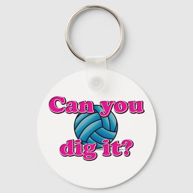 Llavero ¿Puedes cavar? ¡Voleibol! (Anverso)