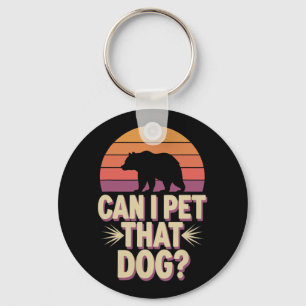 Llavero ¿Puedo acariciar a ese perro oso?