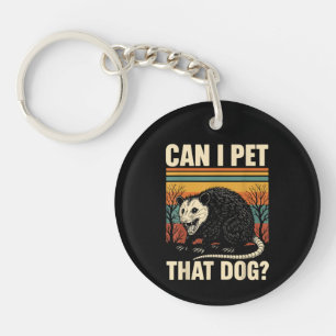 Llavero ¿Puedo acariciar a ese perro zarigüeya Diseño de m