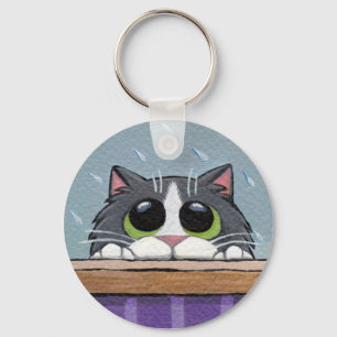Llavero ¿Puedo entrar? v.2 - Cat Keychain