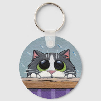Llavero ¿Puedo entrar? v.2 - Cat Keychain