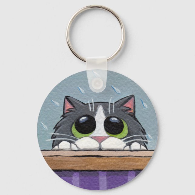 Llavero ¿Puedo entrar? v.2 - Cat Keychain (Anverso)