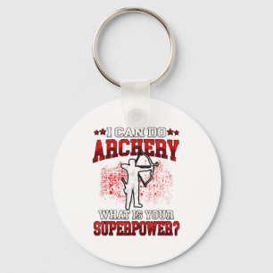 Llavero Puedo hacer Arquería Superpoder_ Arco Arquero Arqu