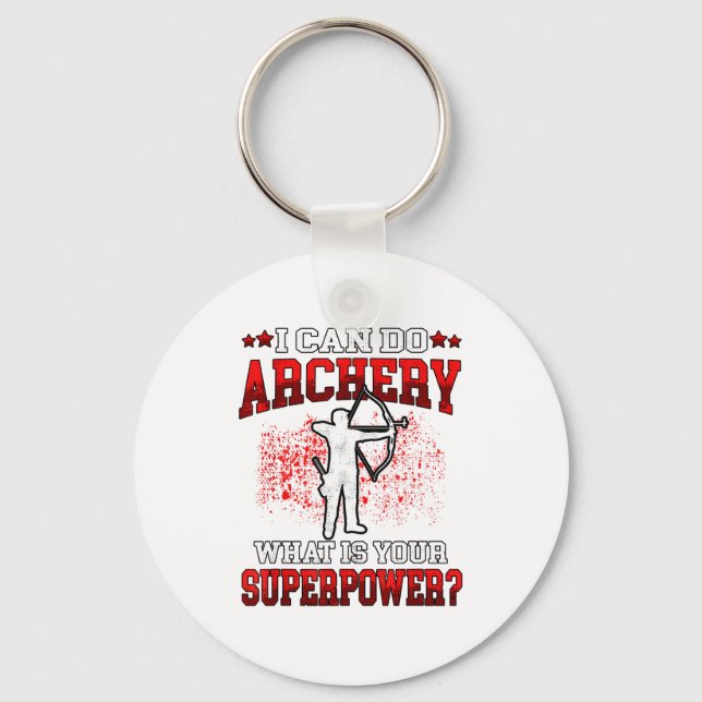 Llavero Puedo hacer Arquería Superpoder_ Arco Arquero Arqu (Anverso)