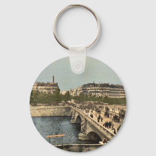 Llavero Puente de Alma, obra clásica Photochrom de París