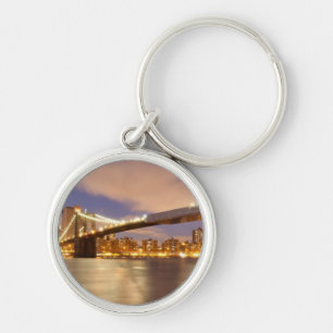 Llavero Puente de Brooklyn y Manhattan en la noche