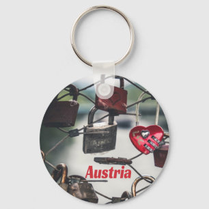 Llavero Puente de los Bloques de Amor de Austria Salzburgo