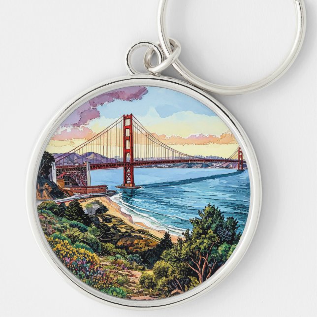 Llavero Puente Golden Gate de San Francisco (Frente)