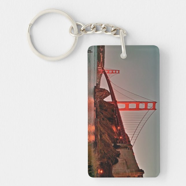 Llavero Puente Golden Gate en Sun Down (Frente)