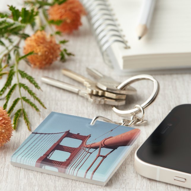 Llavero Puente Golden Gate, foto única en San Francisco (Frente Derecha)