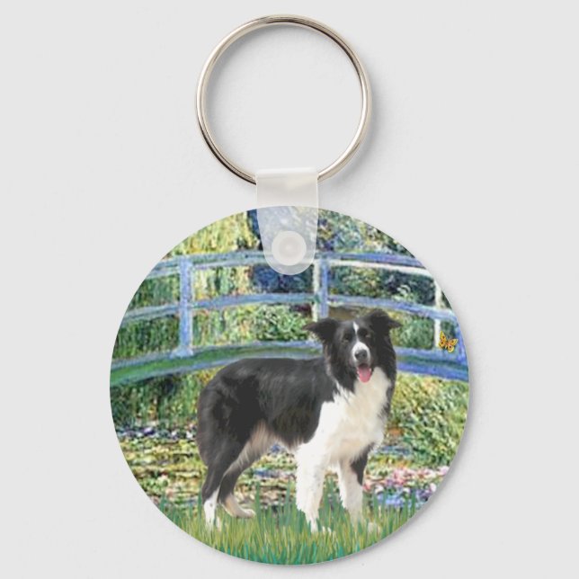 Llavero Puente (Monet)-Border Collie (Anverso)