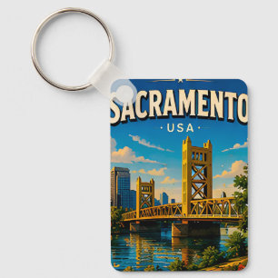 Llavero Puente Torre de Sacramento Riverfront 