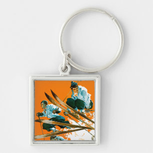 Llavero Puentes de esquí por la soldadura del esquí