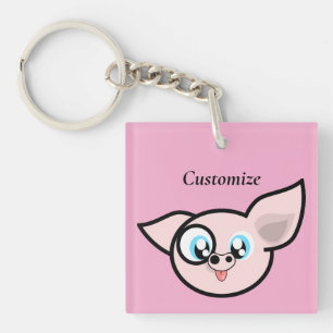 Llavero Puerco Tonto Sonriendo Thunder_Cove