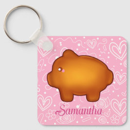 Llavero Puerquito De Piloncillo Pan Dulce