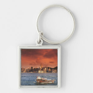 Llavero Puerto de Hong Kong al atardecer