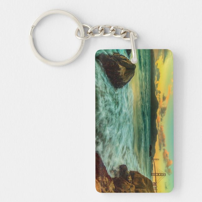 Llavero Puesta de sol en Baker Beach (Frente)