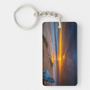 Llavero Puesta de sol sobre el Océano Pacífico