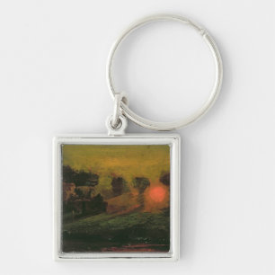 Llavero Puesta del sol a través de los árboles, c.1855