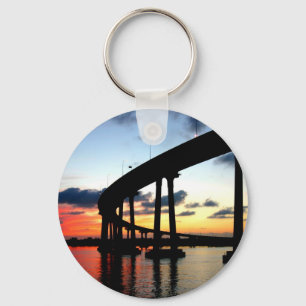 Llavero Puesta del sol del puente de San Diego
