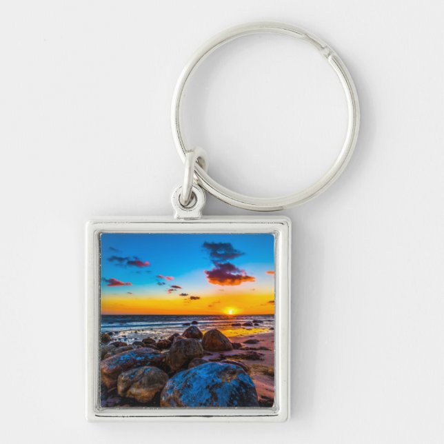 Llavero Puesta del sol en el mar (Frente)