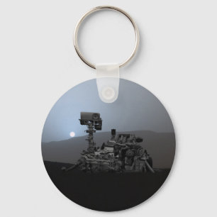 Llavero Puesta del sol en la curiosidad Rover de Marte