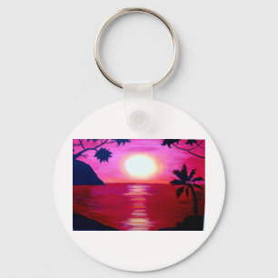 Llavero puesta del sol hawaiana