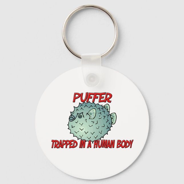 Llavero Puffer atrapado en un cuerpo humano (Anverso)
