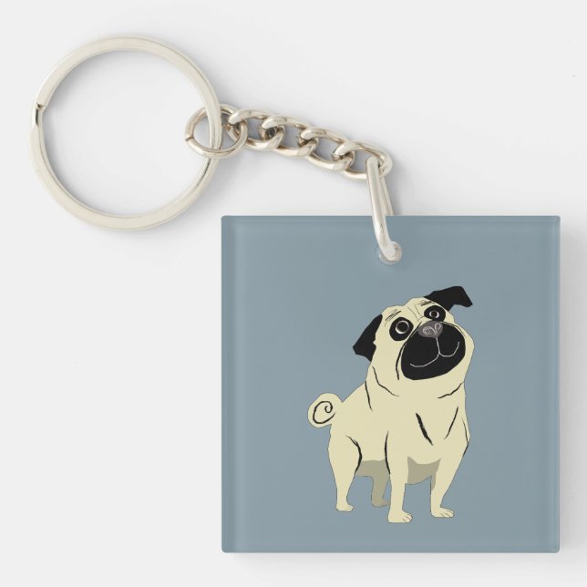 Llavero Pug (Frente)