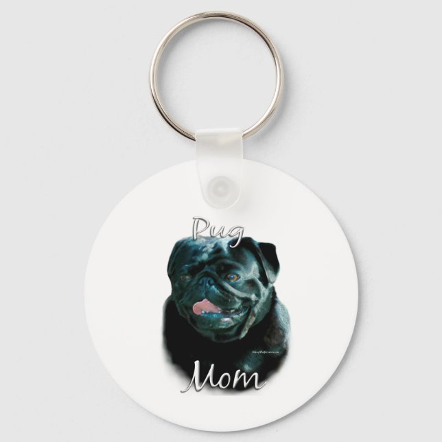 Llavero Pug (blk) Mamá 2 (Anverso)