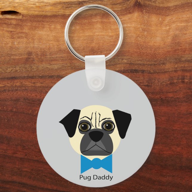 Llavero Pug Daddy (Reverso )