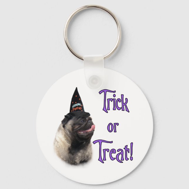 Llavero Pug (flauta) Trick (Anverso)