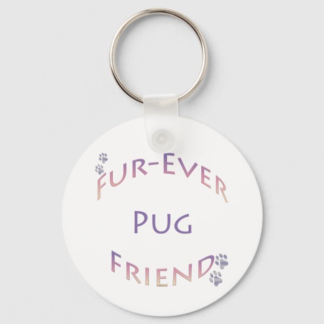Llavero Pug Furever Friend (Anverso)