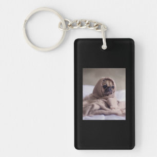 Llavero Pug In Blanket Cute Pug Dog Lover Regalo