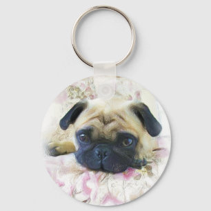 Llavero Pug Keychain