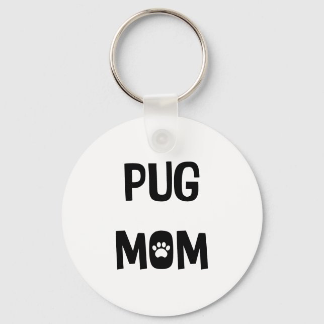 Llavero Pug Mom (Anverso)