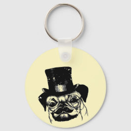 Llavero Pug mostaza