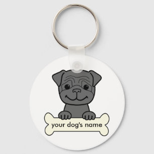 Llavero Pug personalizado