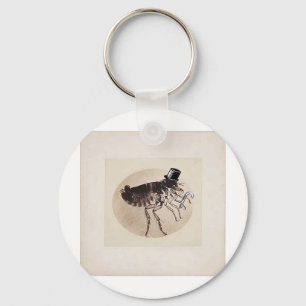 Llavero Pulga del sombrero de copa y del bastón