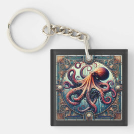 Llavero Pulpo Art Deco