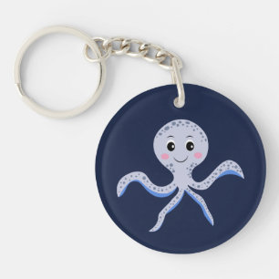 Llavero Pulpo bajo el mar patrón infantil