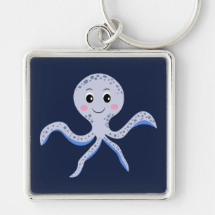 Llavero Pulpo bajo el mar patrón infantil