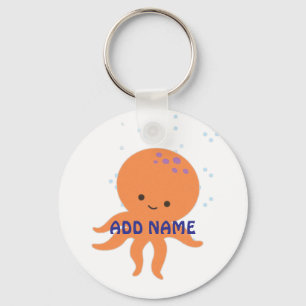 Llavero Pulpo de dibujos animados personalizado lindo