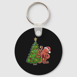 Llavero Pulpo de Navidad